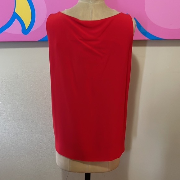 Moschino Red Sleeveless Blouse Cruise Me Baby - Picture 5 of 9